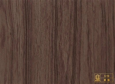 Pellicola in PVC con venature del legno per pressatura sotto vuoto